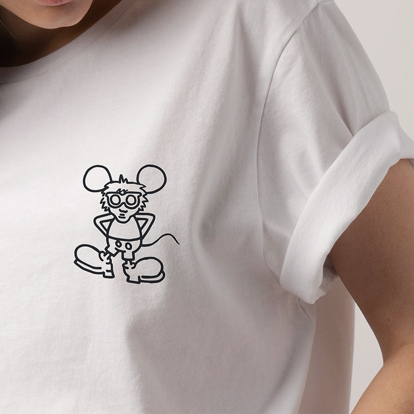 Keith Haring Andy Mouse Tee - White