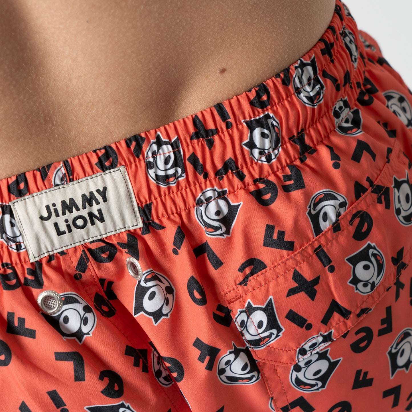 Felix the Cat Swim Shorts - Coral (4)