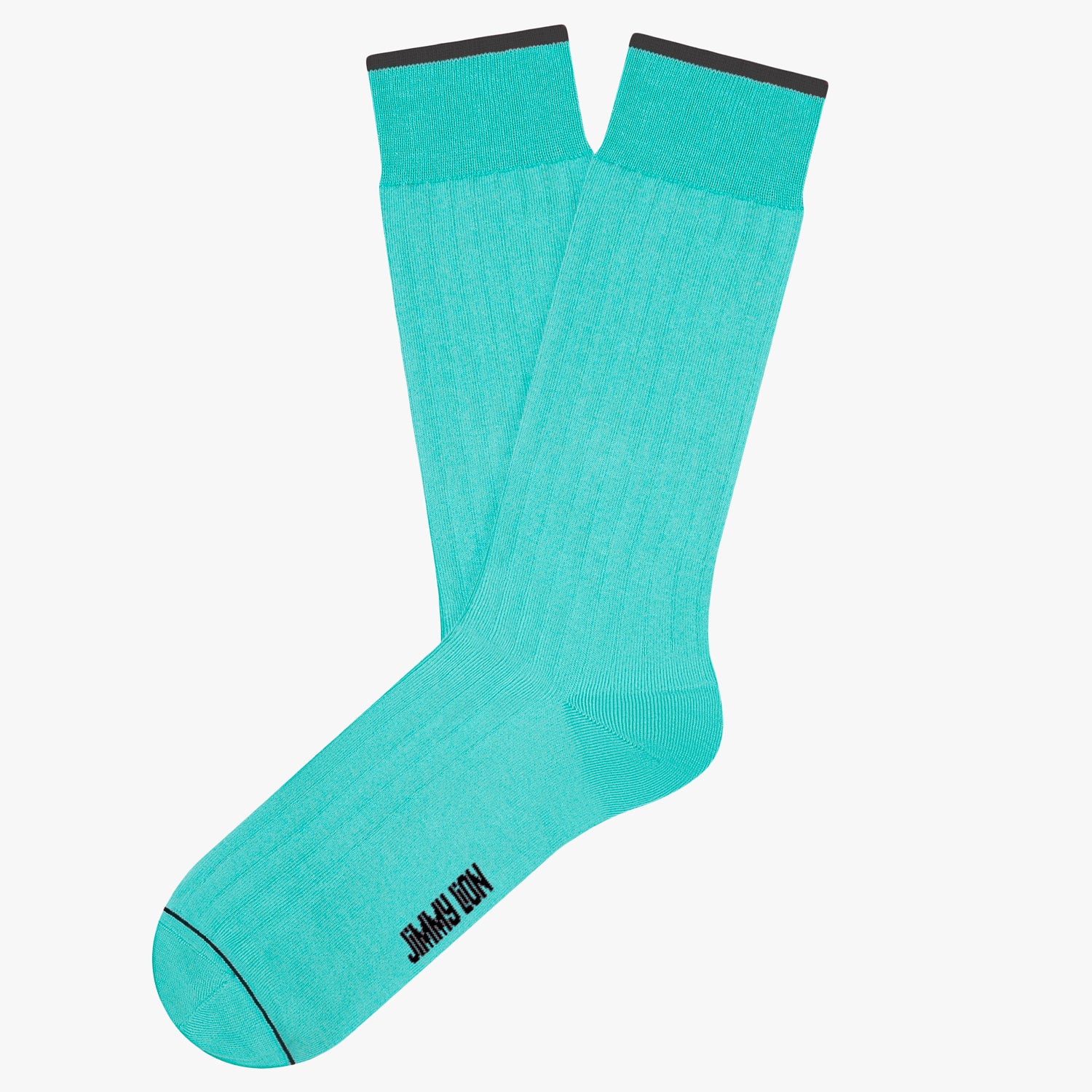 Jimmy Lion New York City Kiss Me Turquoise Socks, Size Medium