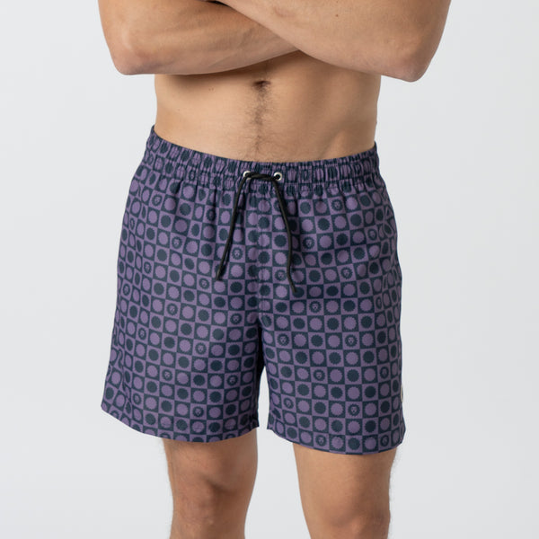 Lion Logo Swim Shorts - Purple