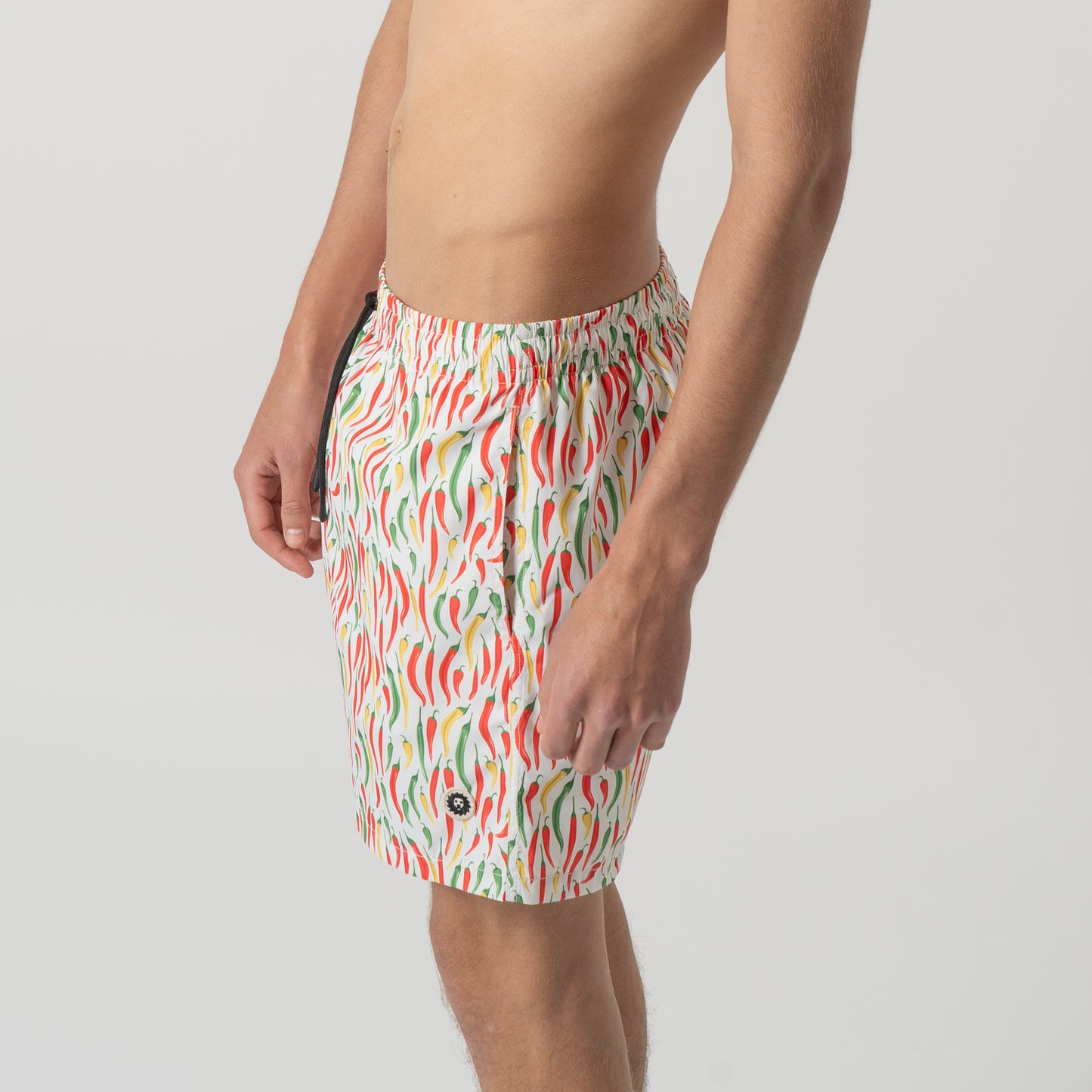 Chillies Swim Shorts - White Red