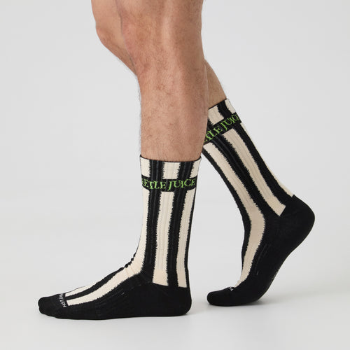 Athletic Beetlejuice Pinstripe - Black, Beige