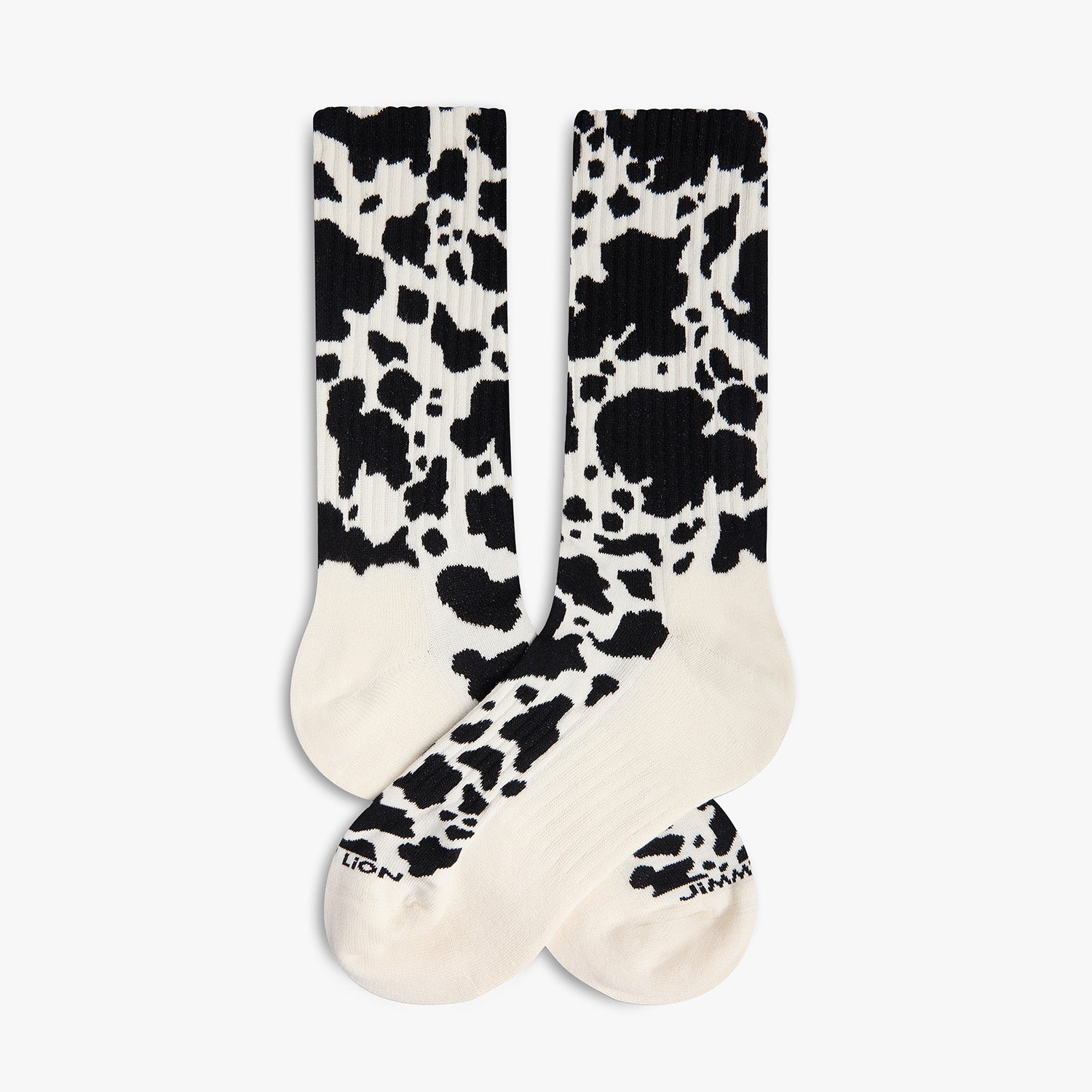 Athletic Cow Print - Milk White