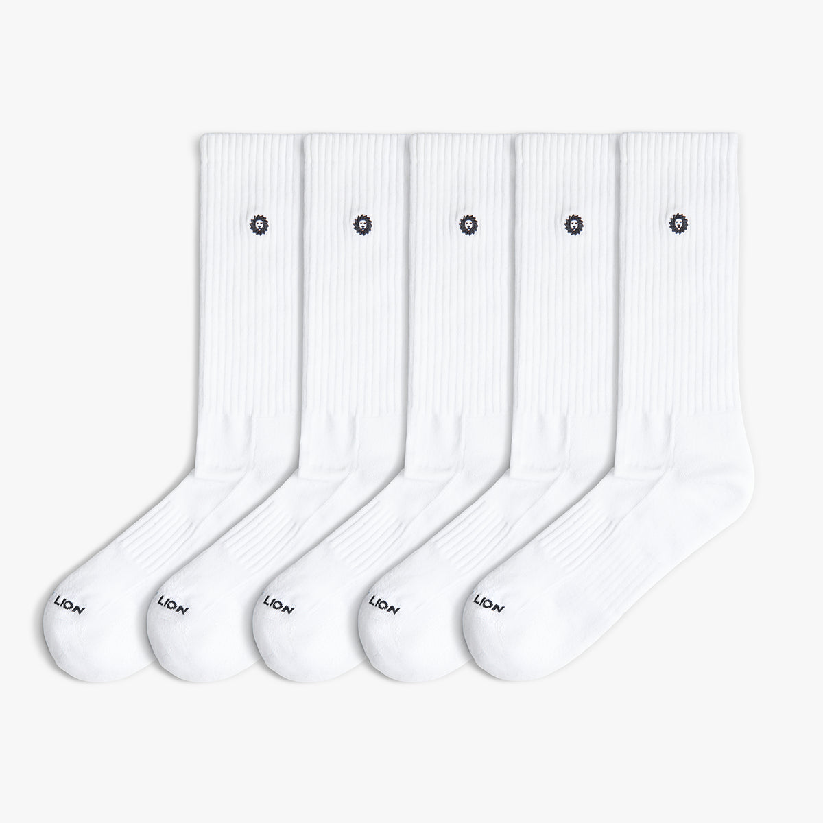 5 x Athletic Essentials Lion - Blanco