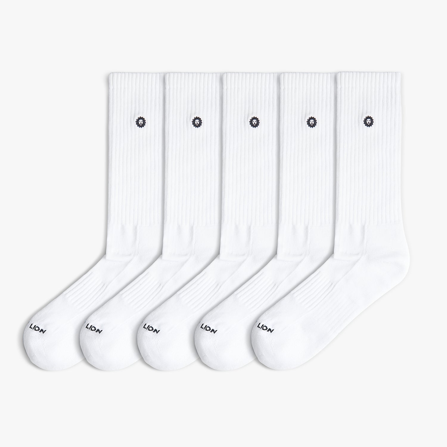 5 x Athletic Essentials Lion - Blanco