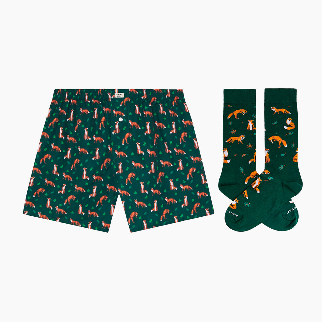Dusk Fox Boxer Shorts & Socks Bundle - Various