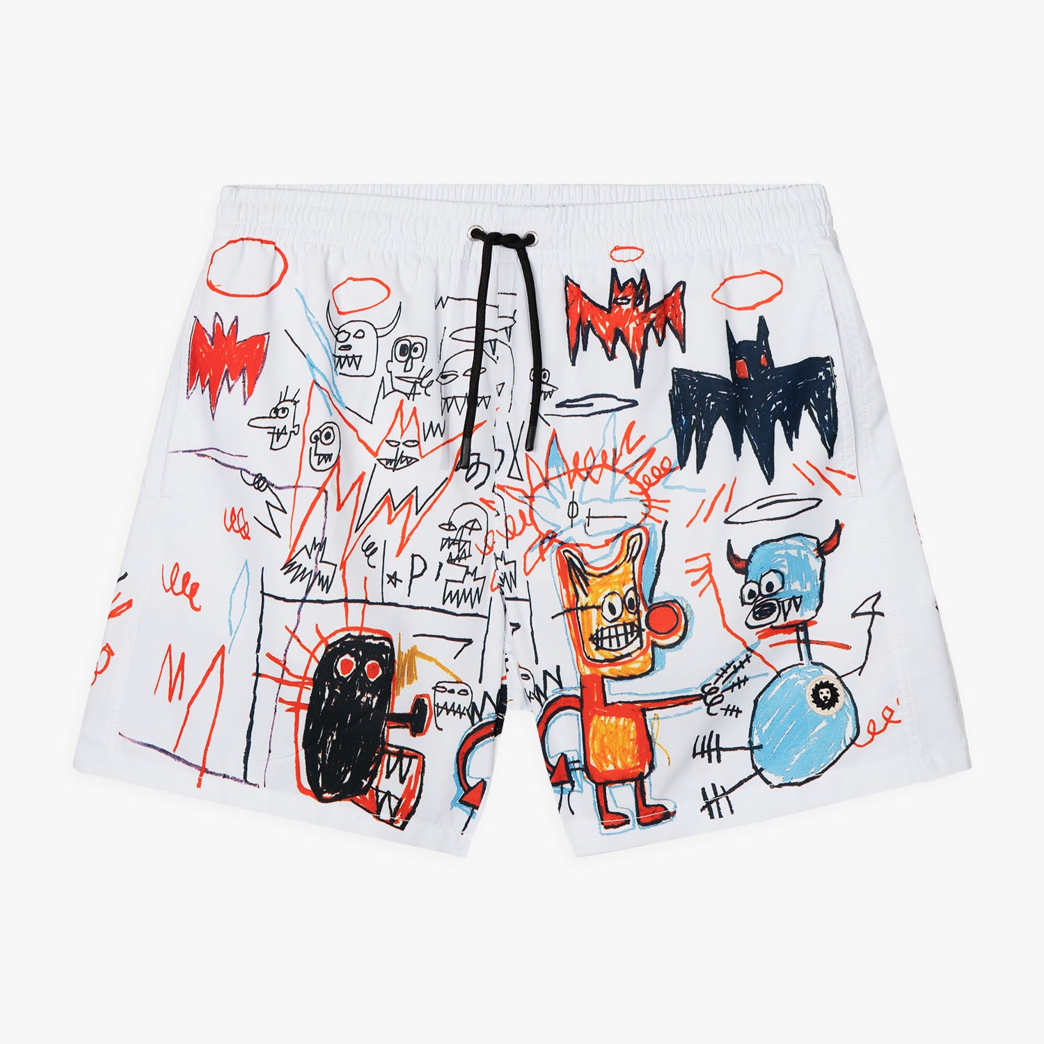 Jimmy Lion - Chaussettes Athletic Basquiat Heads 1982 - Taille EU 36-40 - Unisexe, Coton Biologique - 5