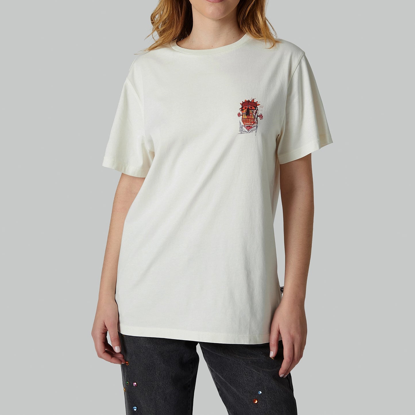 Basquiat Heads 1982 Tee - Beige