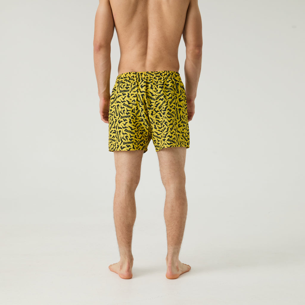 Batman Bats Boxer Shorts - Yellow