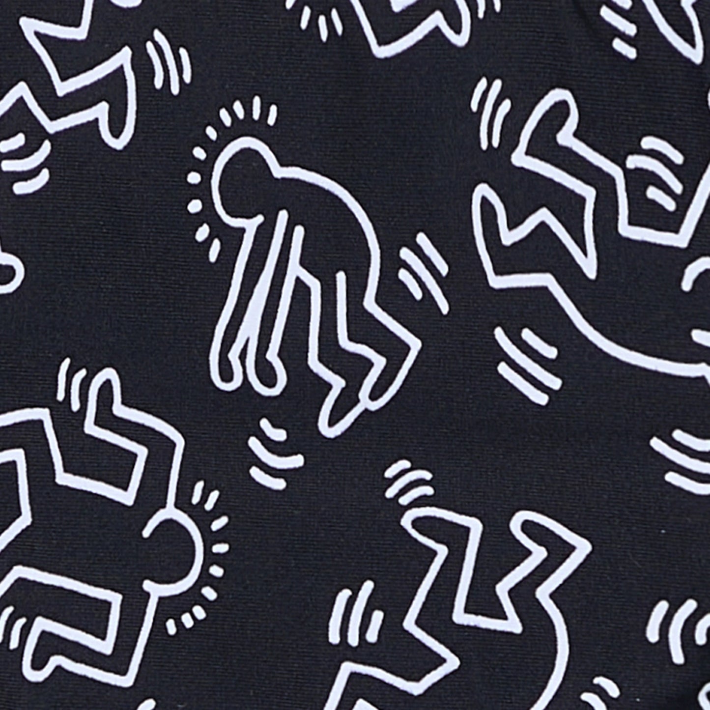 Keith Haring Dancers Bikini Bottom - Black