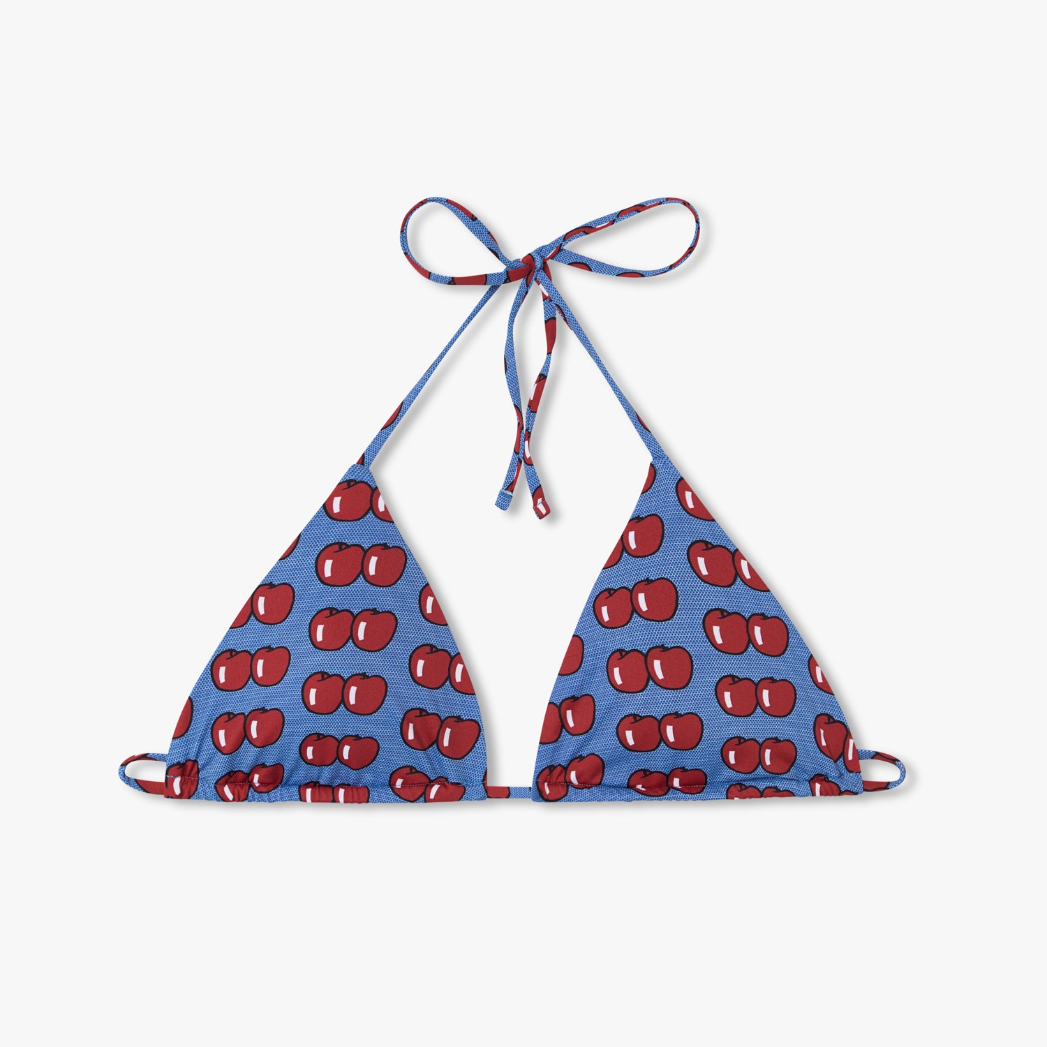 Roy Lichtenstein Two Apples Bikini Top - Blue