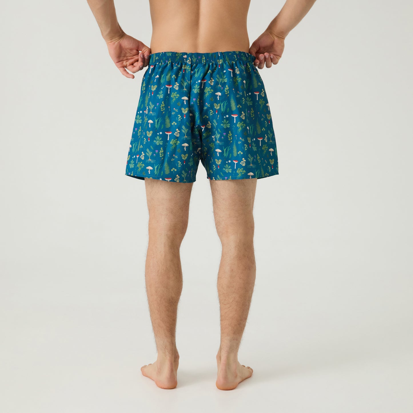 Mushrooms Boxer Shorts - Navy Blue
