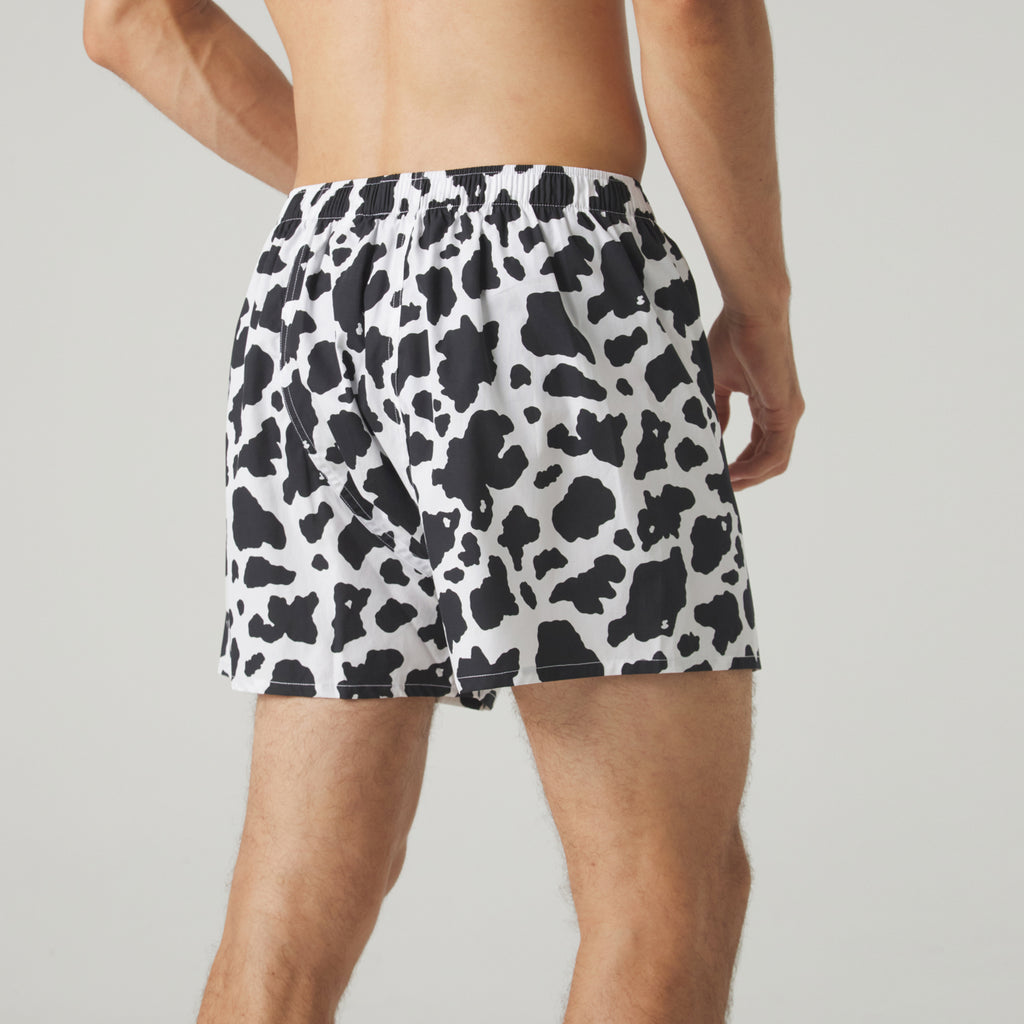 Cow Print Boxer Shorts & Socks Bundle - Various