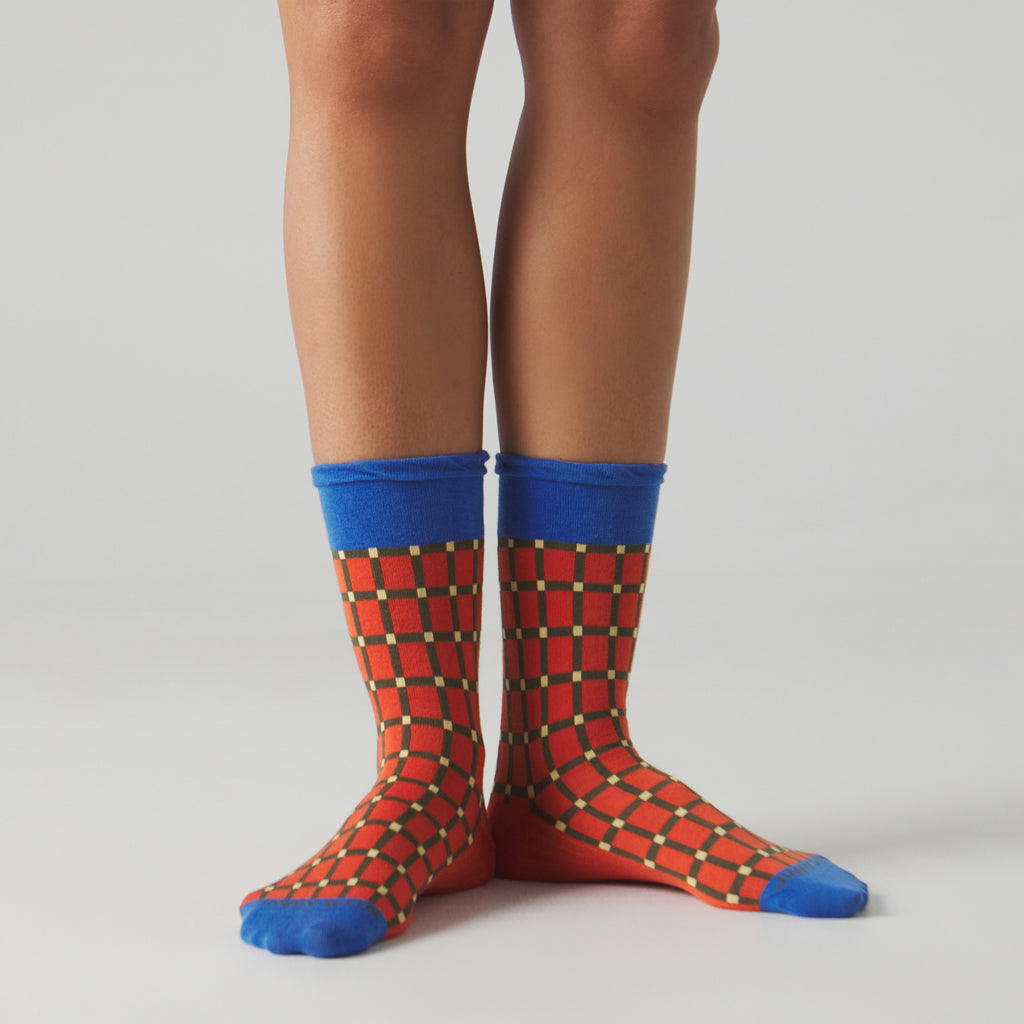 Evelina Kroon Orange Pattern - Orange Blue