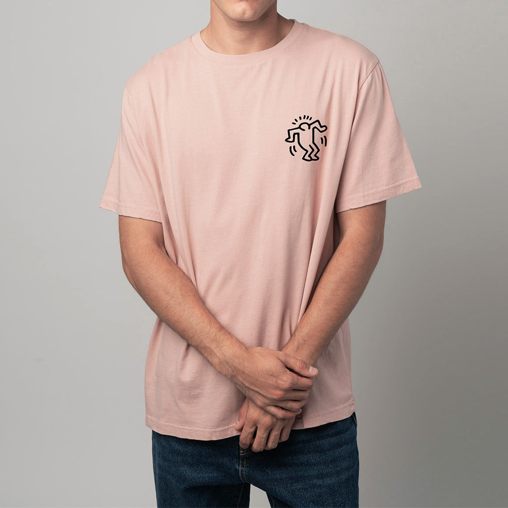 Keith Haring Heart Tee - Pink