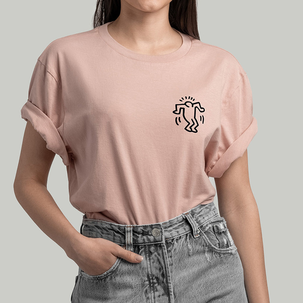 Keith Haring Heart Tee - Pink