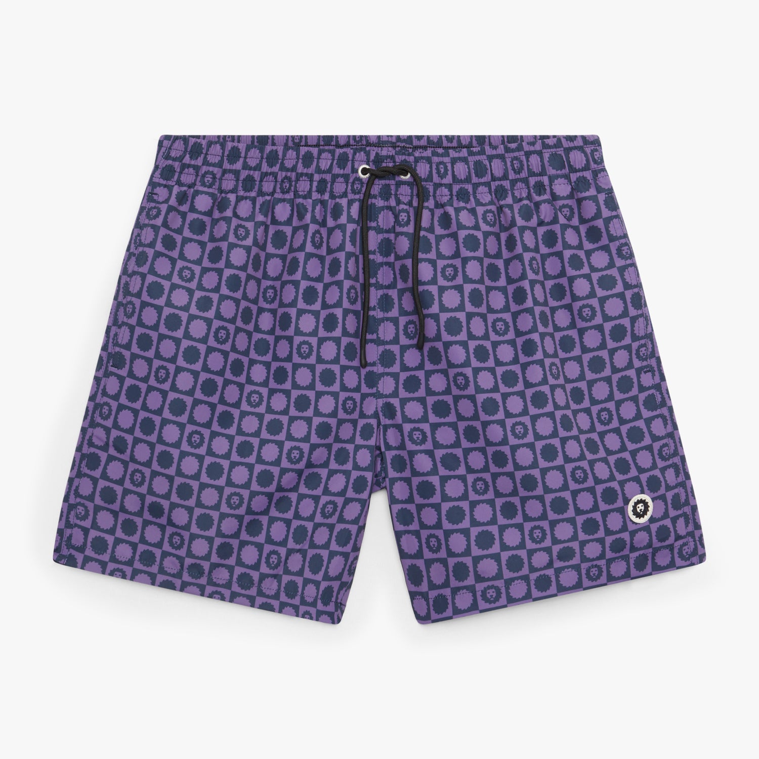 Lion Logo Swim Shorts - Purple