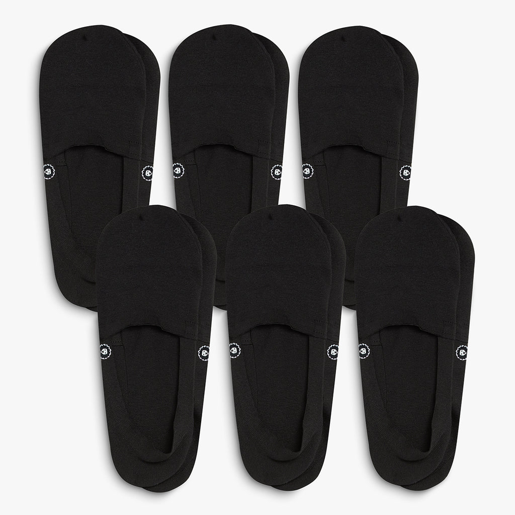 6 x No Show Essentials Second Skin - Black