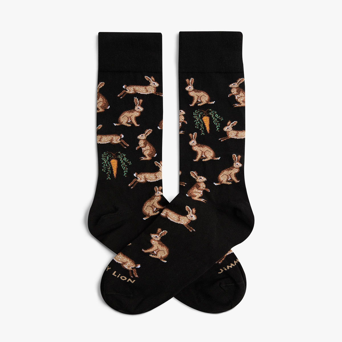 Rabbits and Carrot - Black
