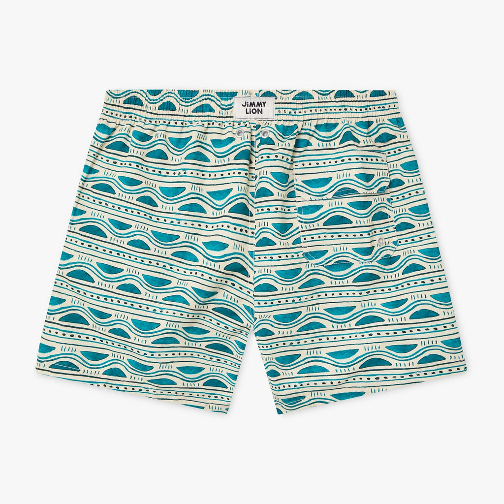 Sea Forms Swim Shorts - Beige
