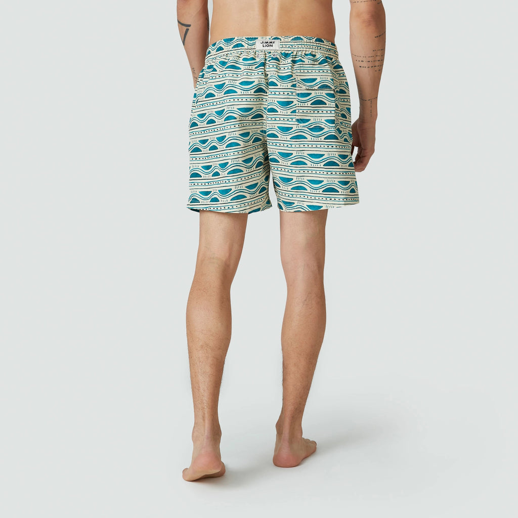 Sea Forms Swim Shorts - Beige