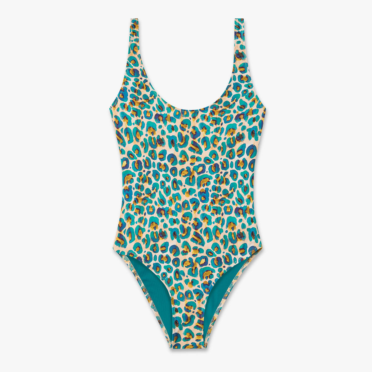 Leopard Print Swimsuit - Butter Yellow