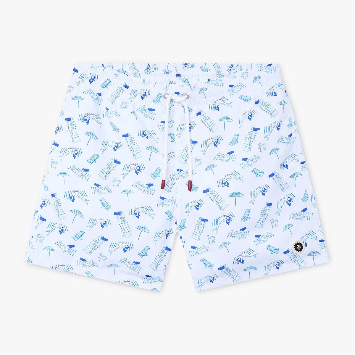 Tan Lines Swim Shorts - White