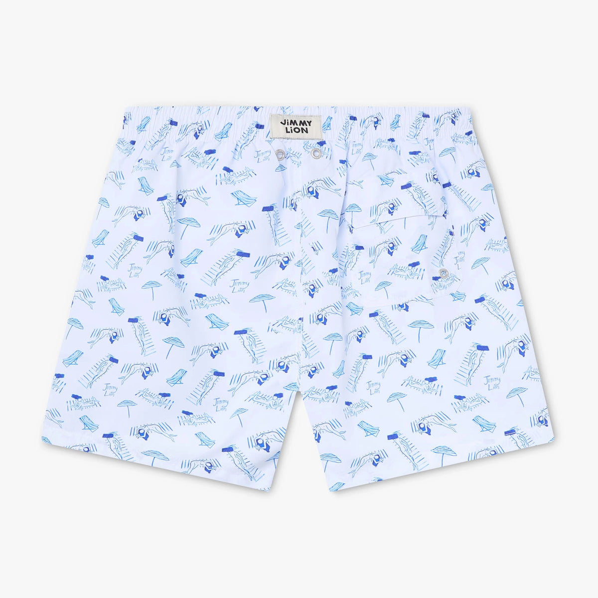 Tan Lines Swim Shorts - White