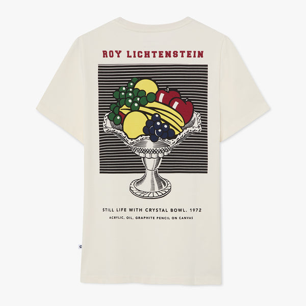 Roy Lichtenstein Still Life with Crystal Bowl Tee - Beige