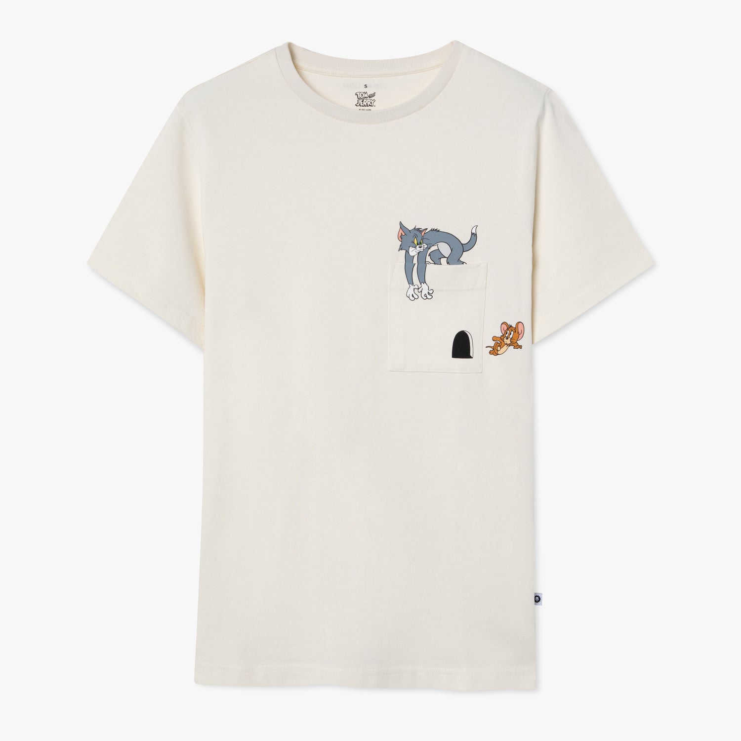 Tom and Jerry Pocket Tee - Beige