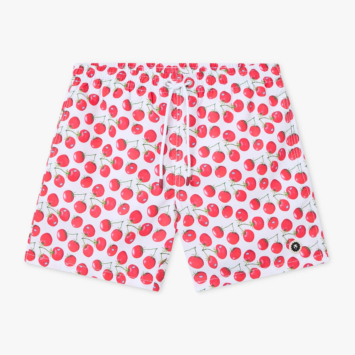 Tomatoes Swim Shorts - White and Red
