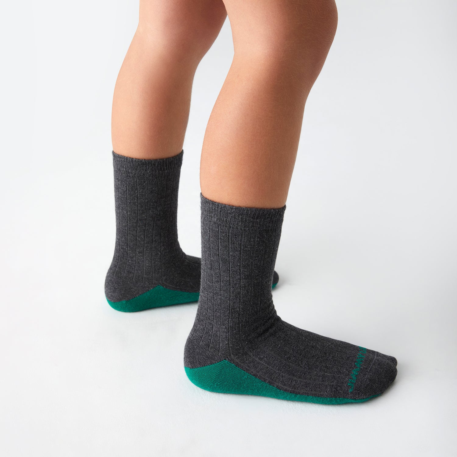 Kids School Ribbed - Grey (2)