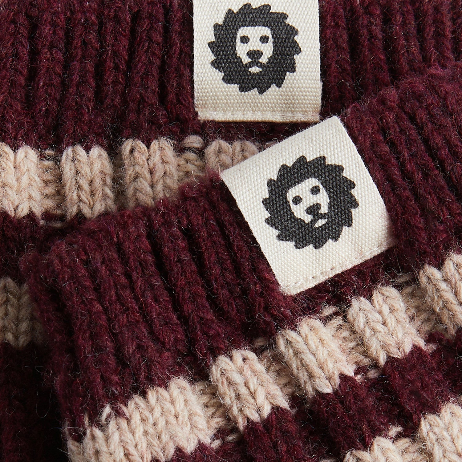 Premium Winter Rec - Beige Dark Red (3)